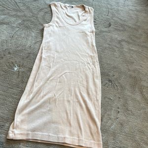 James perse ribbed cotton pale pink dress size 2